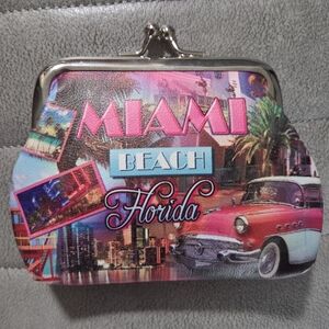 Miami Beach Florida Small Coin Purse